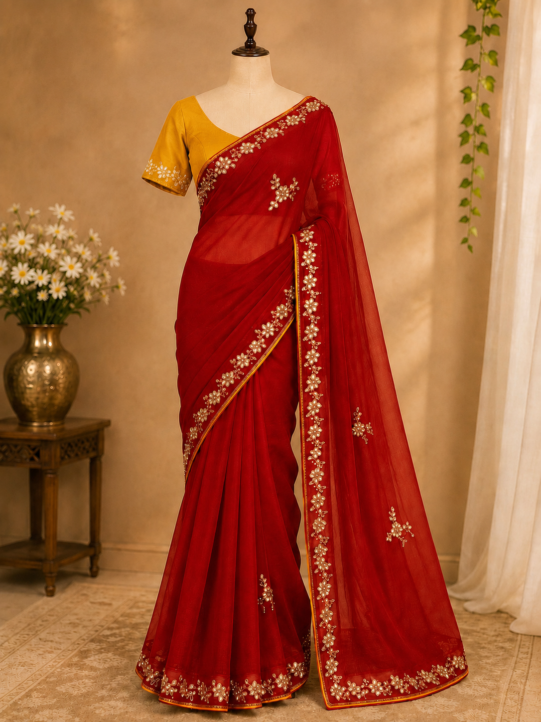 SS-KD-25XX-Chiffon Saree