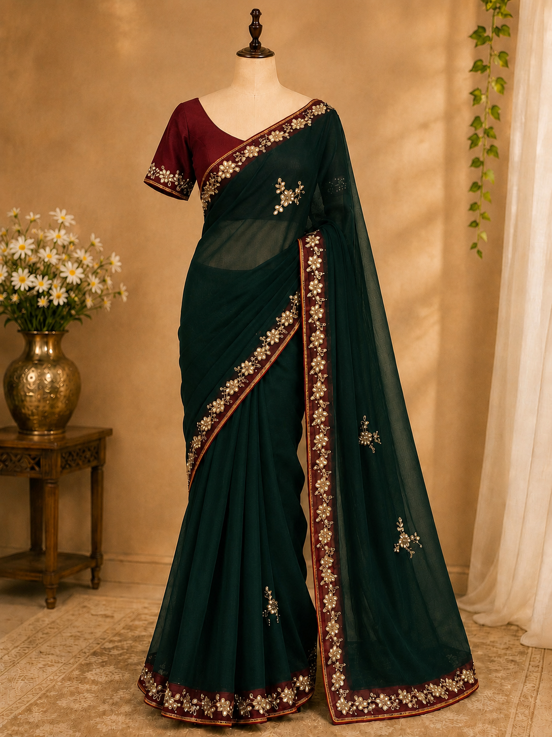 SS-KD-25XX-Chiffon Saree