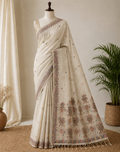 SS-JAM-42XX-Linen Jamdani Saree