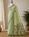 SS-JAM-42XX-Linen Jamdani Saree