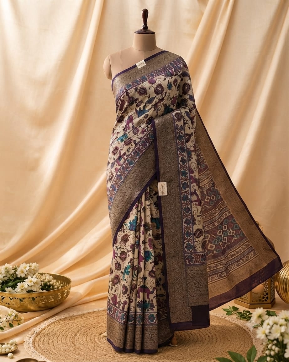 SS-PAS-22XX-Pashmina Silk Saree