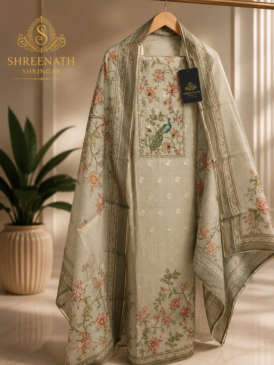 Pista grey Peacock Kota Set