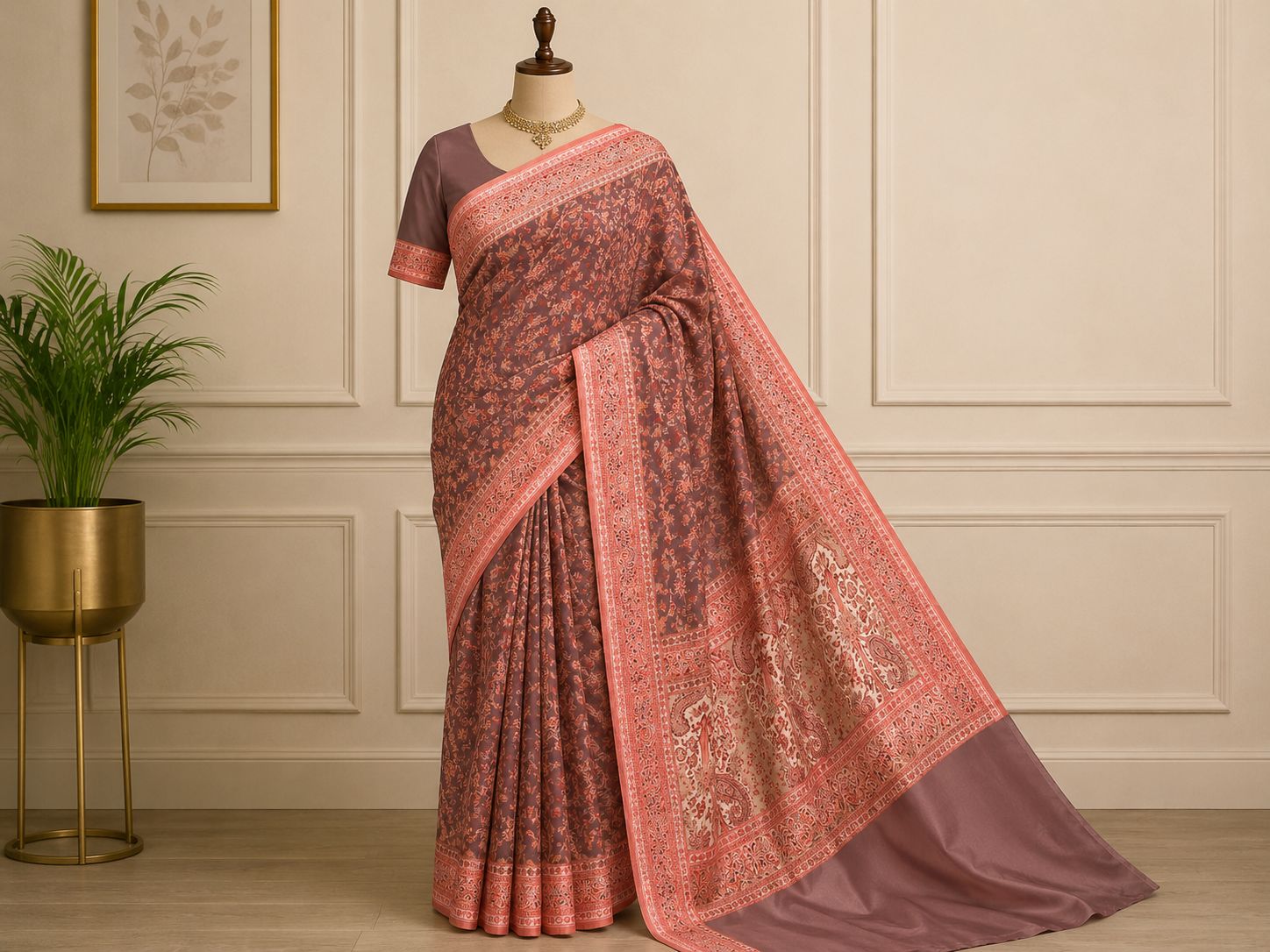Digital Pari Silk Saree
