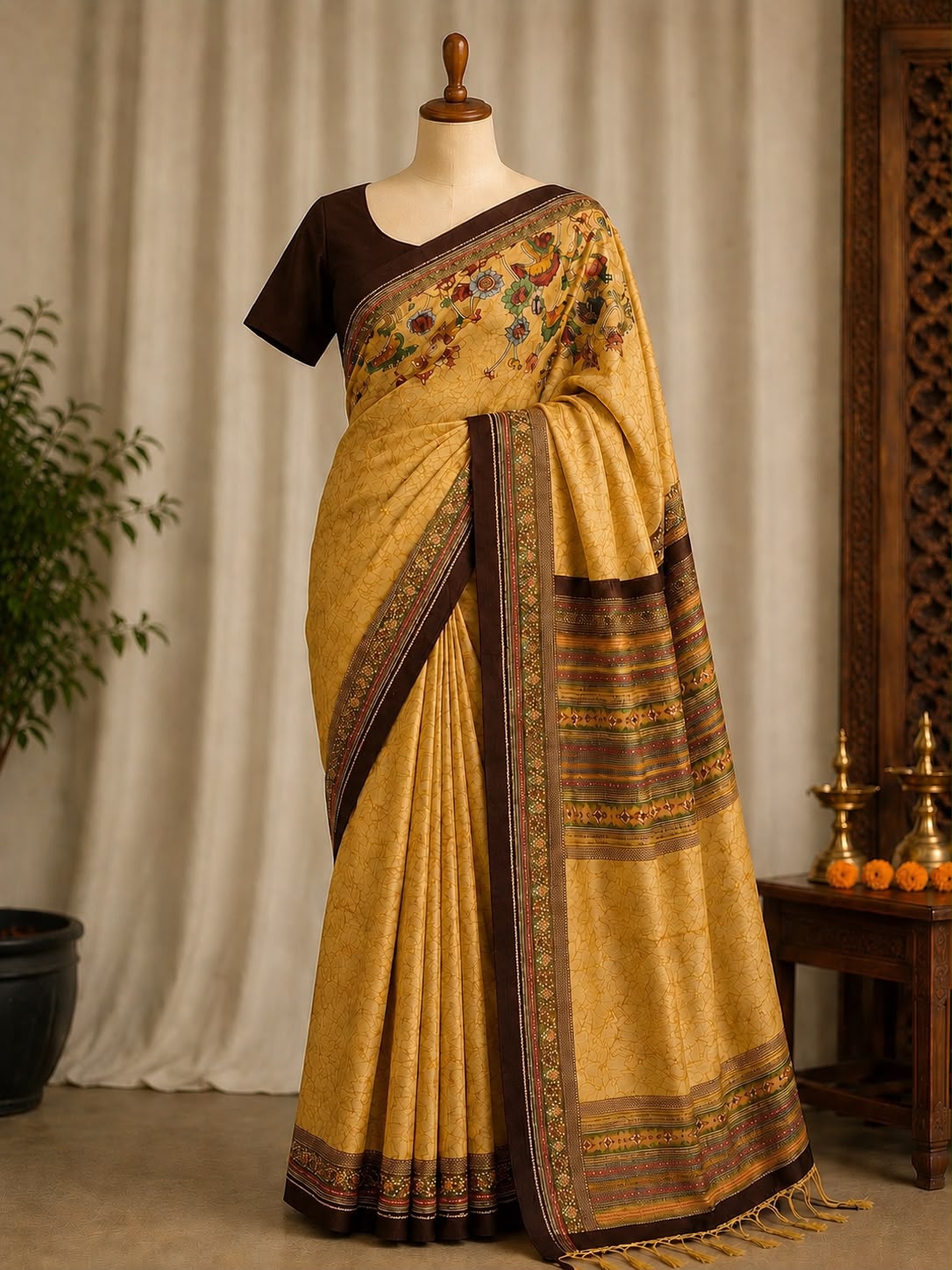 Digital Pari Silk Saree