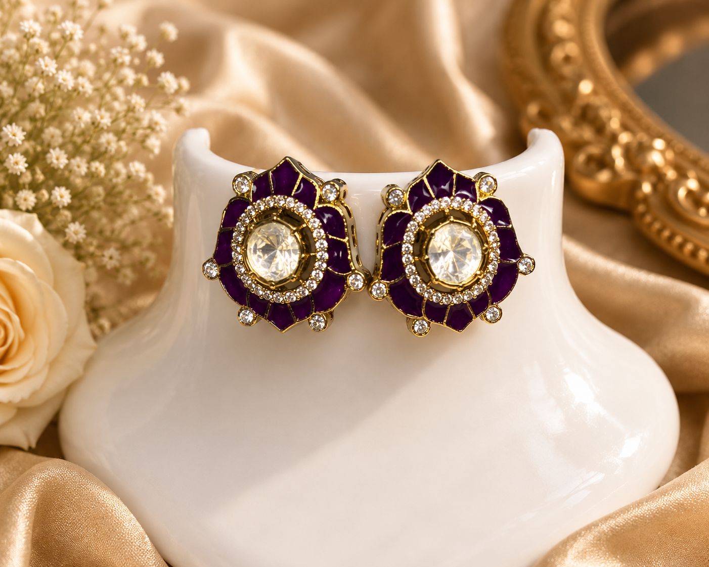 Moza Polki Studs 💎✨
