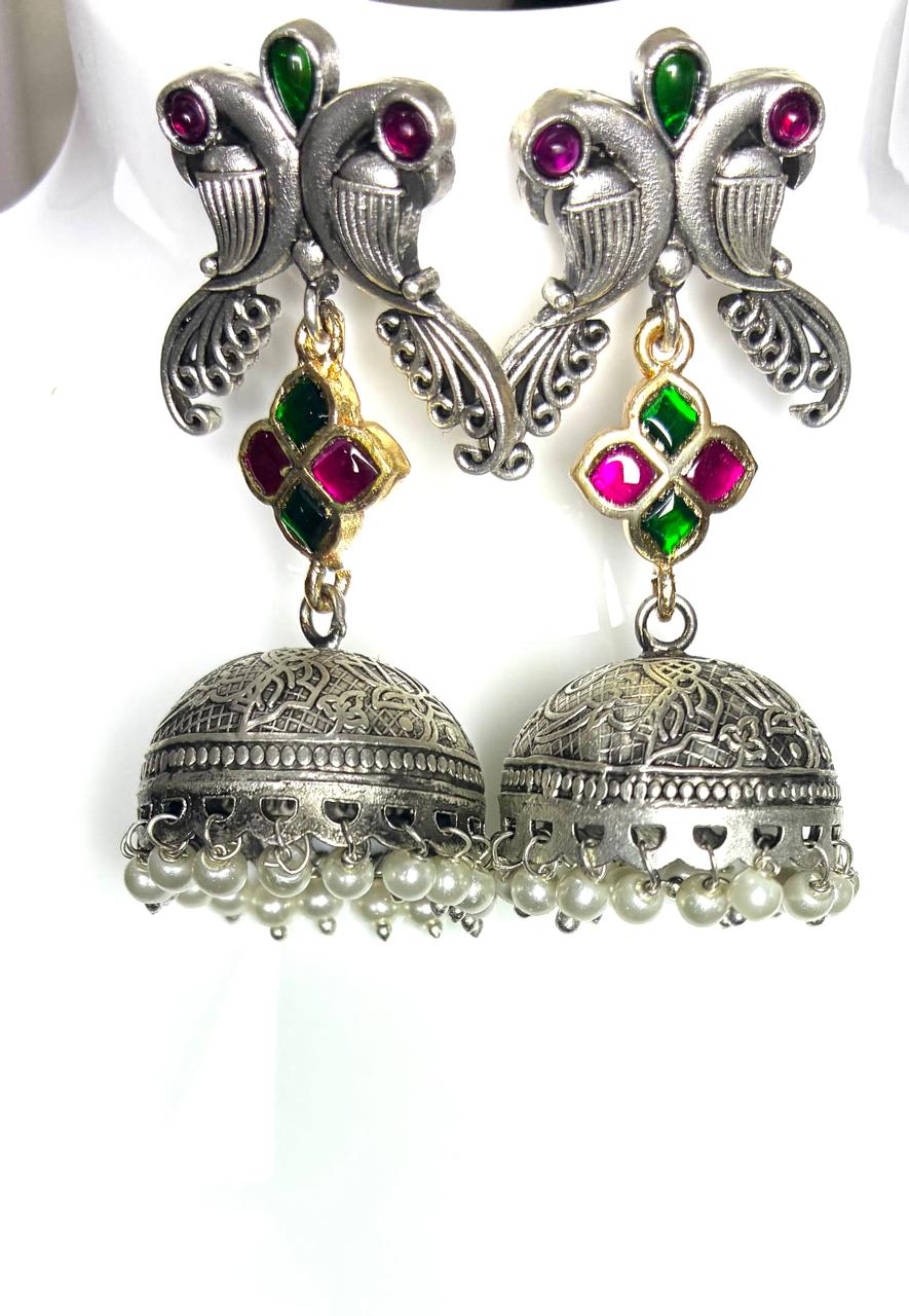 Tota Parrot Jhumkas 🦜✨