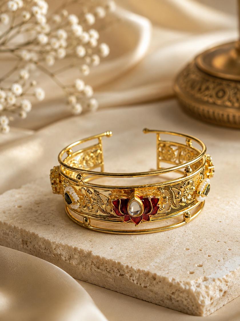 Lotus Meena heritage Cuff 🪷✨